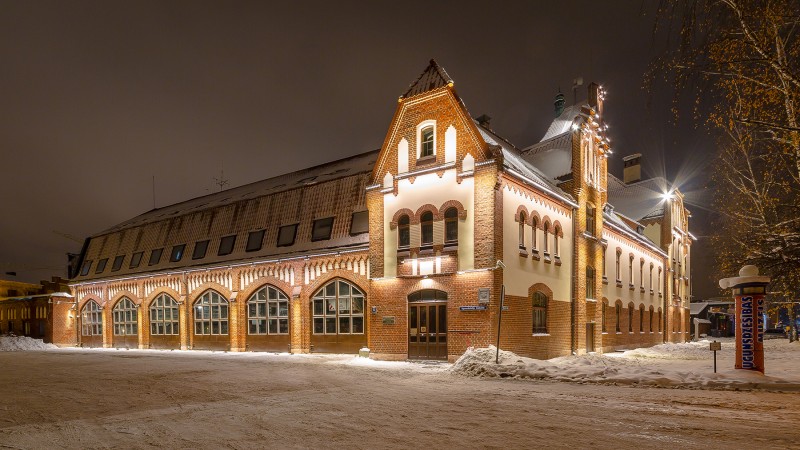 Fire Fighting Museum in the Night CROP