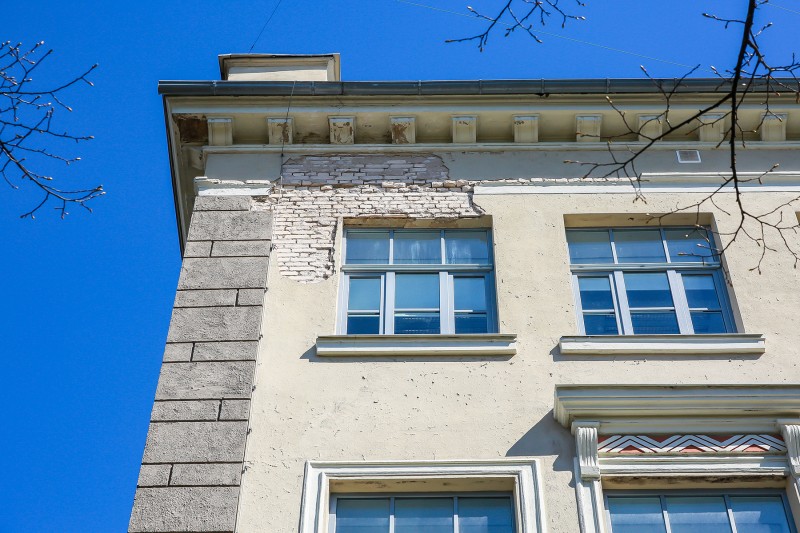 [01] Facade Before Renewal (Riga Teika Secondary School)