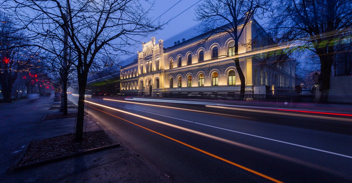 The Facade of the Riga State Gymnasium No.1 is Restored