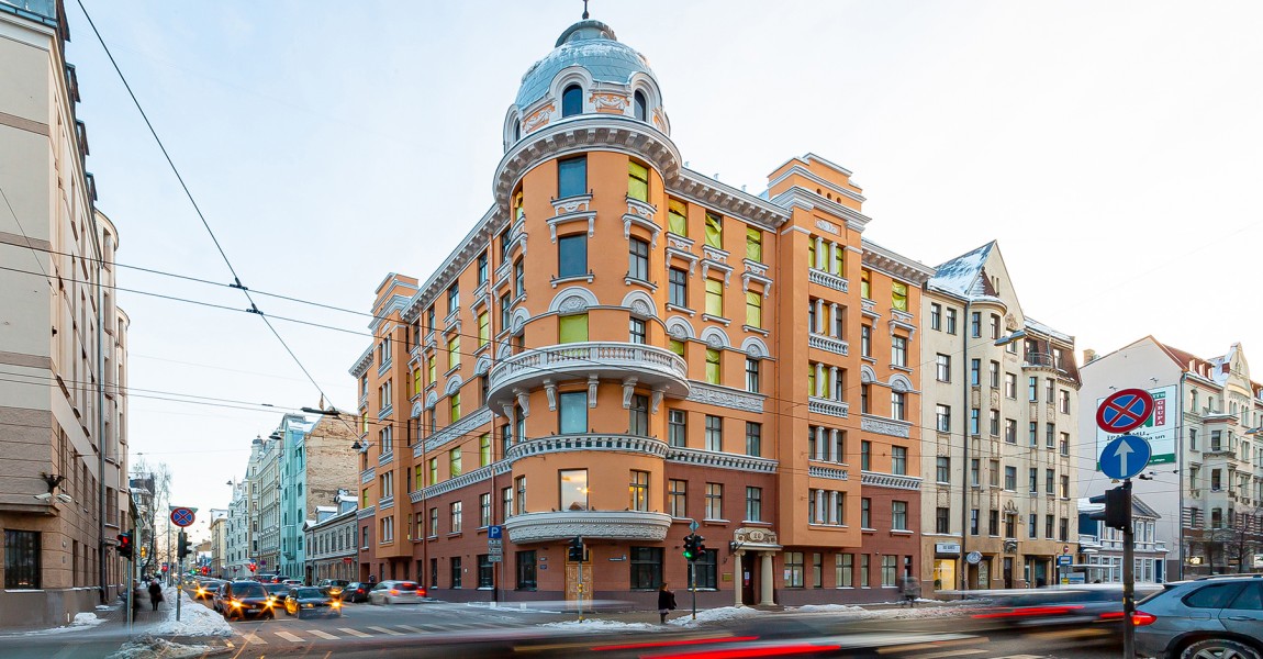 The Historical Facade in 26 Valdemara St. Was Restored