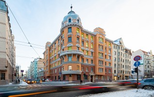 The Historical Facade in 26 Valdemara St. Was Restored